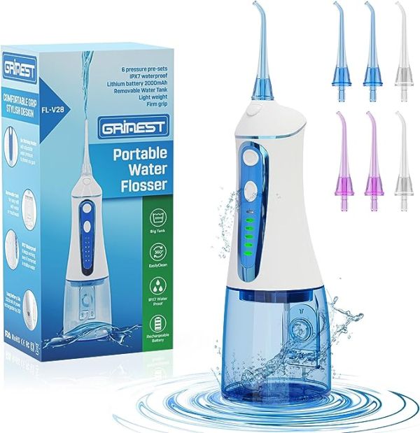 Grinest Water Dental Flosser for Teeth Cleaning