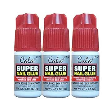 3 bottles Super nail Glue professional Salon Quality,Quick and Strong Nail liquid adhesive